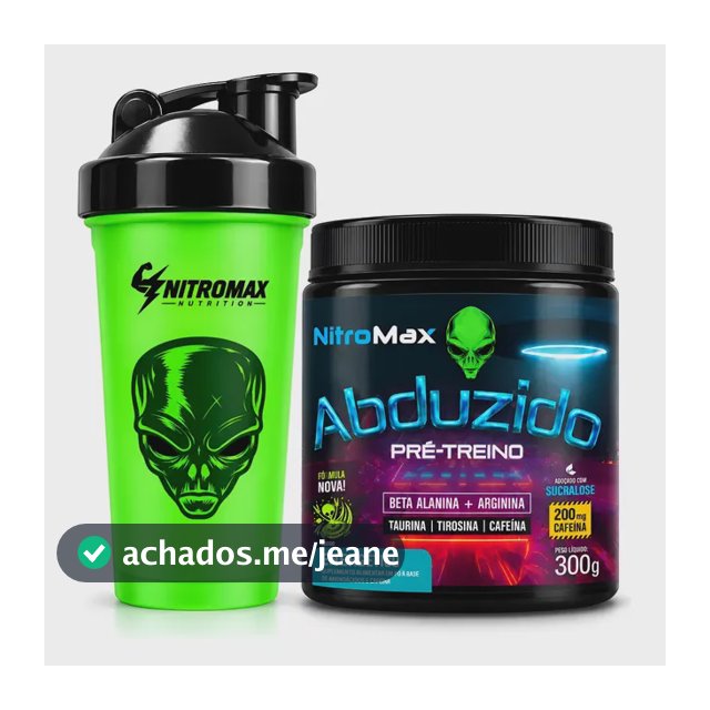 Pre Treino Abduzido 300g + Coqueteleira Brinde - Nitromax
