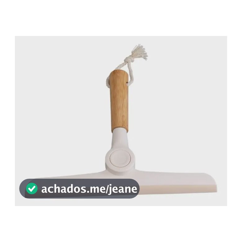 Rodo de Pia Dobrável em Silicone com Cabo de Bambu Ecológico Limpa Diversas Superfícies Preto Branco ÓH CÉUS