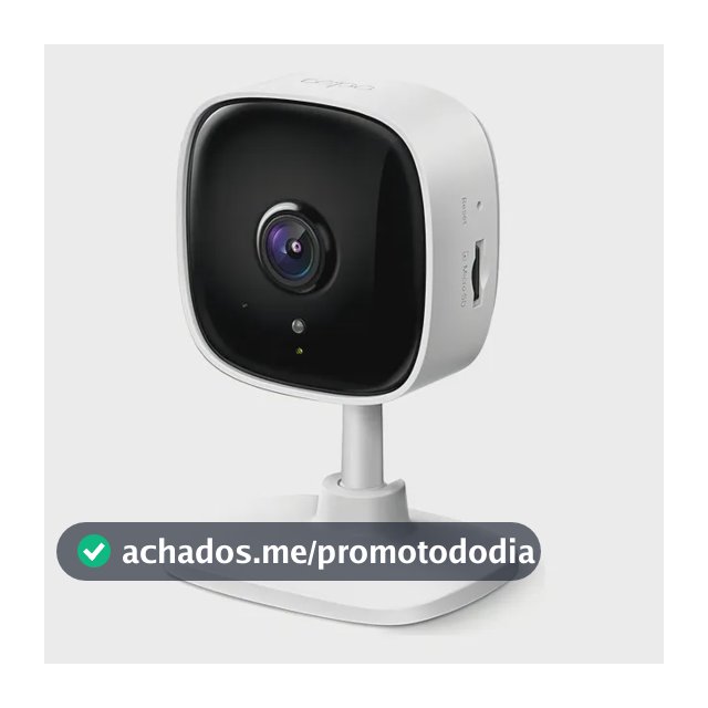 TP-Link Tapo C100 Câmera de Segurança Wi-Fi Interna Full HD 1080p, Visão Noturna até 9 m, Detecção de Movimento, Áudio Bidirecional, Alarme, ONVIF, Alexa e MicroSD até 512 GB