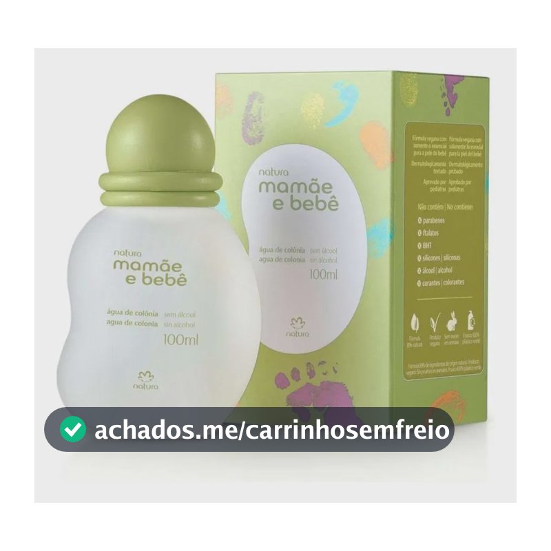Natura Água De Colônia Mamãe E Bebê - 100ml
