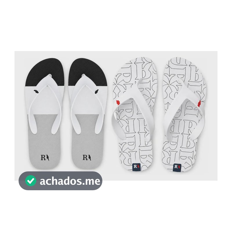 Kit 2 Pares Chinelo Masculino Reserva Confortável E Macio Ptocinza E R 39/40