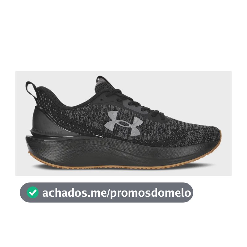 Tênis De Corrida Masculino Charged Skyline 4 Under Armour Preta Liso 42 Br