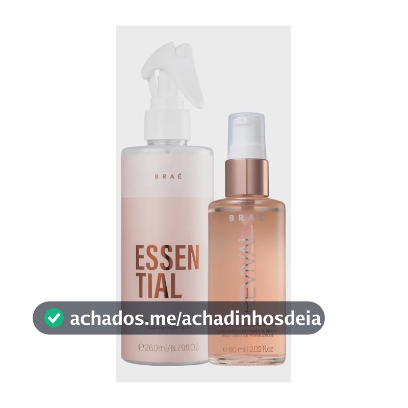 Braé Essential Kit Fluido 260ml + Óleo Revival 60ml