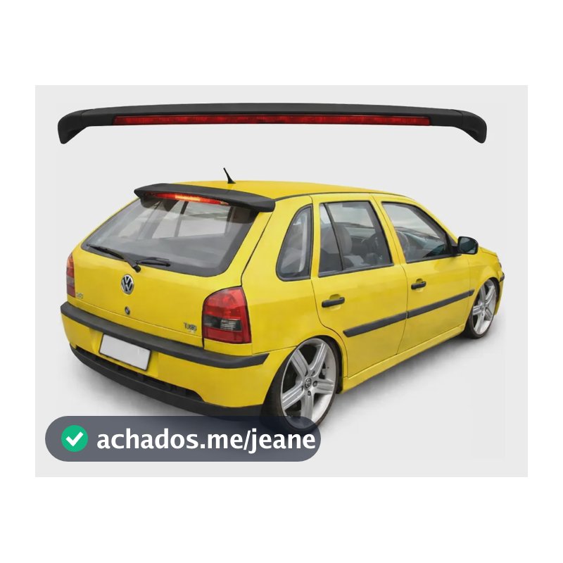 Aerofólio Preto Gol G3 Com 60 Led´s Esportivo