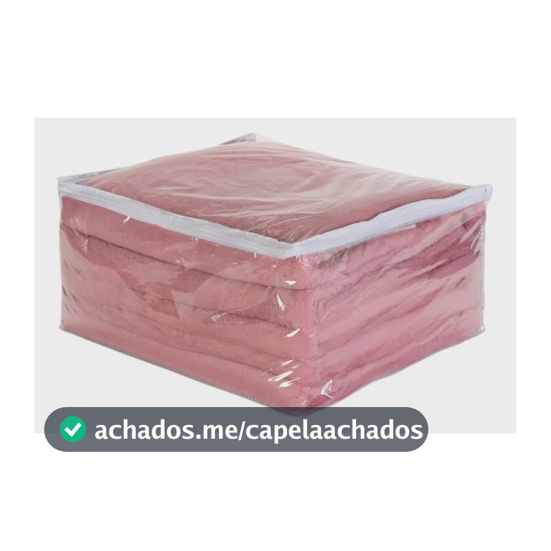 Kit 10 Saco Organizador Closet Edredon Cobertor C/ Ziper Rosa