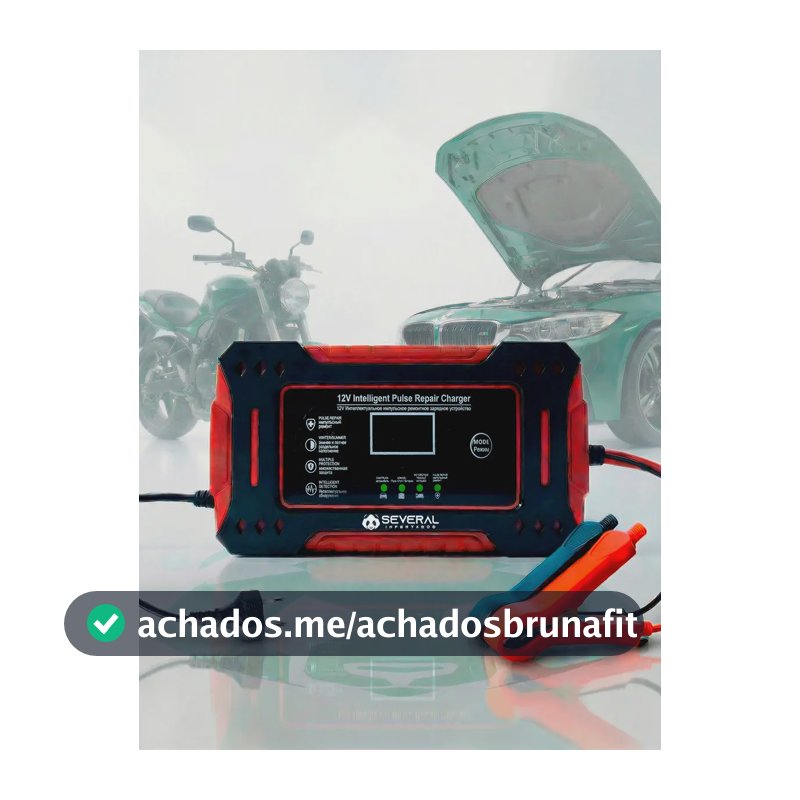 Carregador Inteligente De Bateria Automotiva Several Importados 12v Portátil Rápido Para Carro Moto E Veículos Several