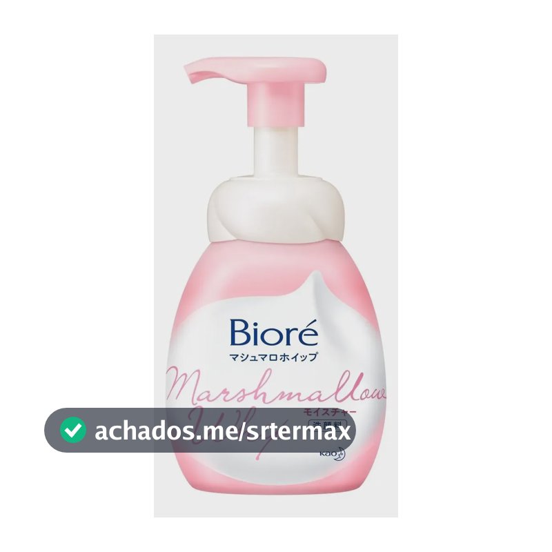 Sabonete Facial em Espuma Bioré Marshmallow Whip para Todos os Tipos de Pele