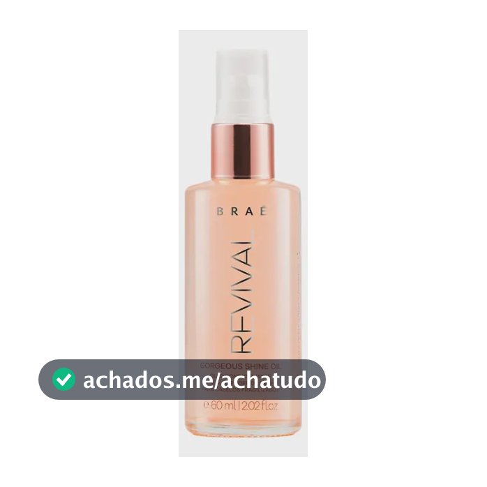 Óleo Capilar Braé Revival Brilho para Cabelos Fragilizados 60 mL