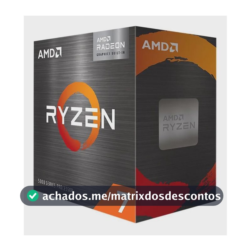 Processador Amd Ryzen 7 5700, 8-cores 16-threads 3.7ghz Am4