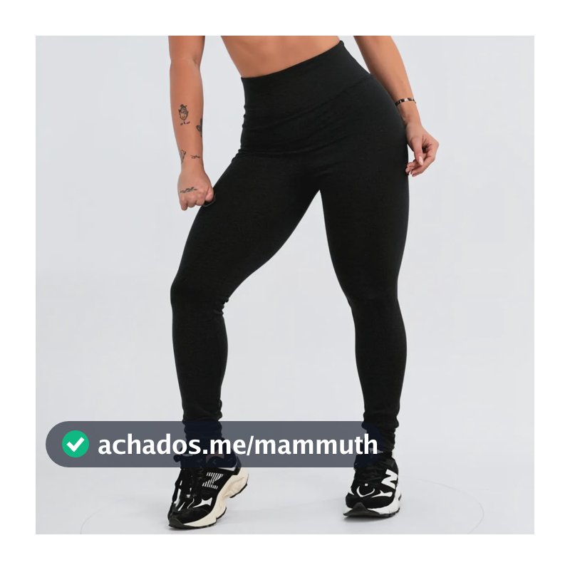 Calça Legging Leg Zero Transparência Cintura Alta Academia