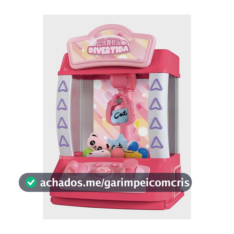 Mini Maquina Garra Divertida Pega Bolinhas Pelucia Dm Toys