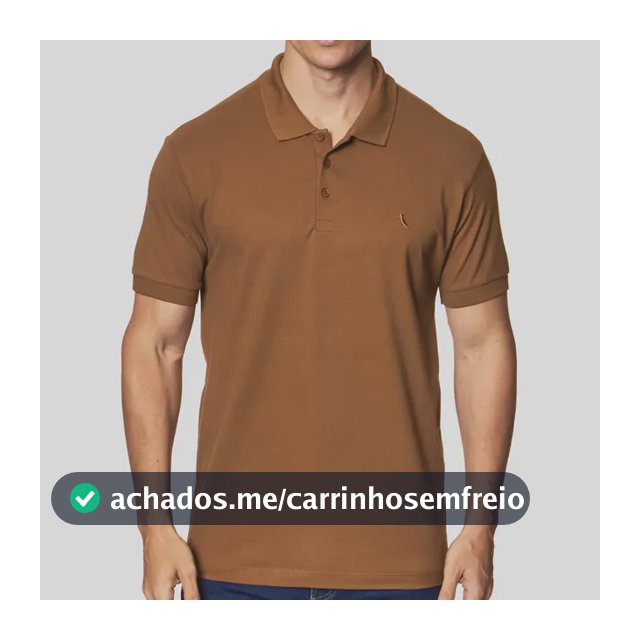 Polo Masculina Reserva Regular New Basic Caramelo Liso Gg
