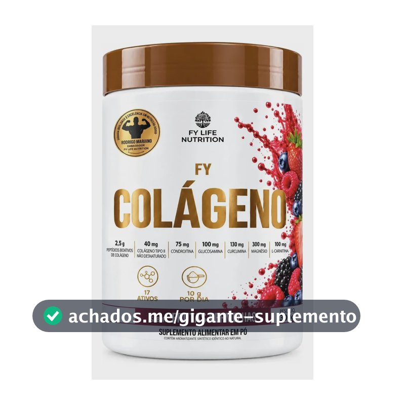 Fy Life Nutrition Colágeno Frutas Vermelhas 300g Frutas Vermelhas