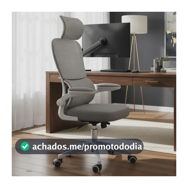 Cadeira Escritório Ergonômica Genebra G500 Luvinco Cor Cinza Com Suporte Lombar Estofado Mesh