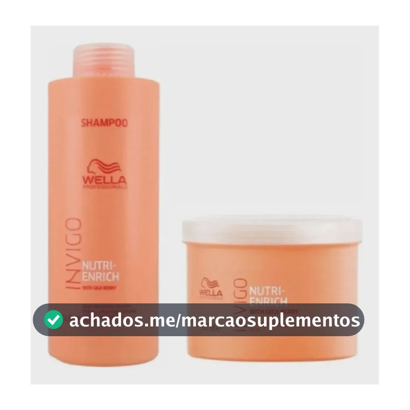 Kit Wella Professionals Invigo Nutri-Enrich nutrição de 1500ml