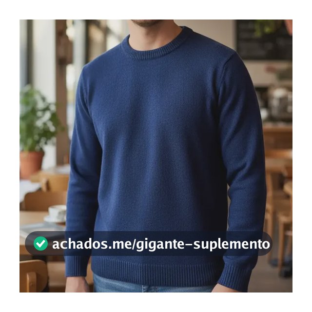 Blusa Tricô Masculina Lã Suéter Gola Careca Cardigan Inverno