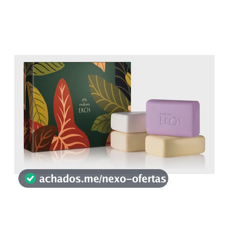 Caixa Com 4 Sabonetes Natura Ekos