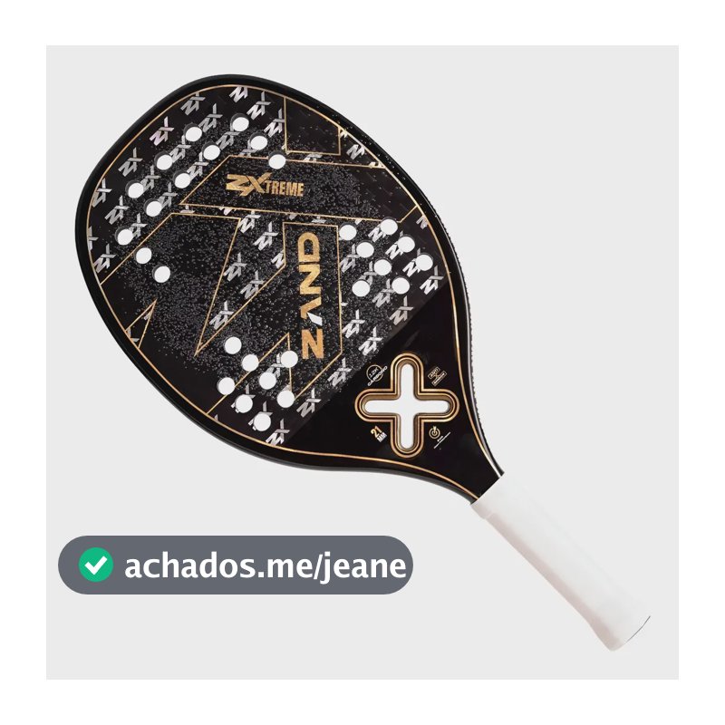 Raquete De Beach Tennis Zand Z Xtreme 12k 2025 Cor Preto E Dourado