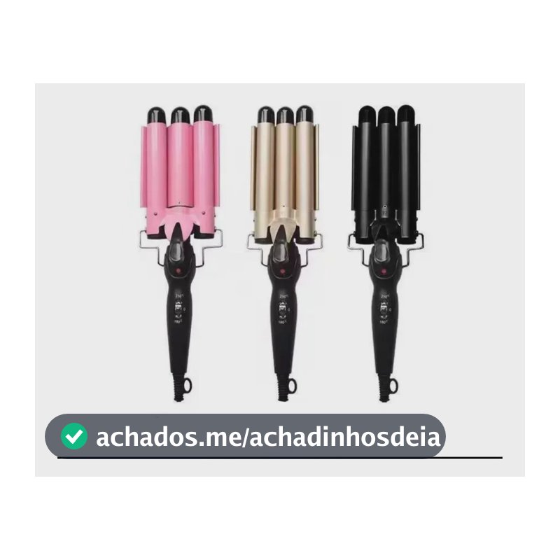 Chapinha  Triondas Ondulador Formador Triplo 22mm Modelador Aleatória