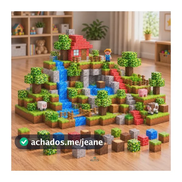 Kit 100 Blocos Magnéticos De Montar Construção Brinquedo 148