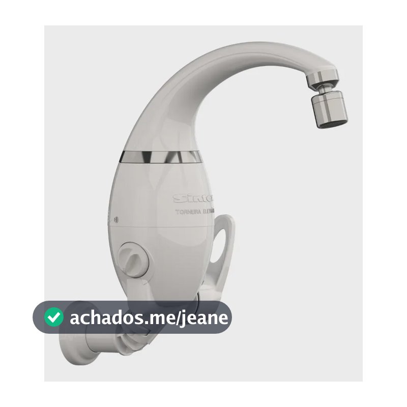 Torneira Elétrica Eletrônica Sintex Branca 220V 7000W Parede ou Bancada Bica Móvel