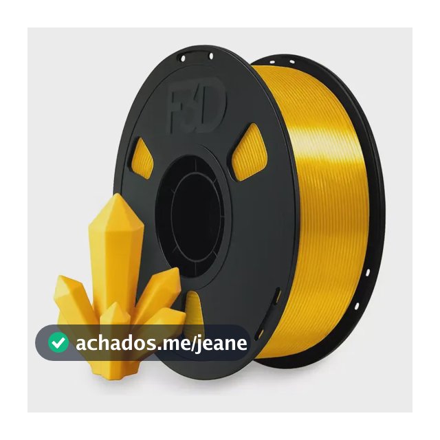 Filamento Pla Premium Silk Dourado Impressora 3d F3d 1kg Dourado