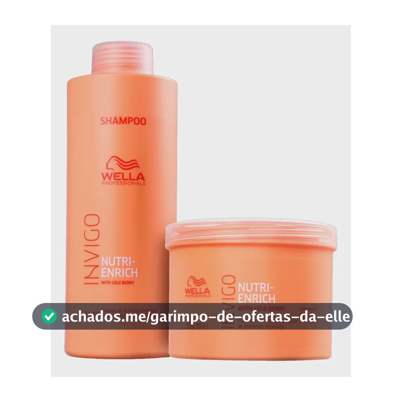 Wella Professionals Invigo Nutri Enrich Kit Shampoo 1000ml + Máscara 500ml