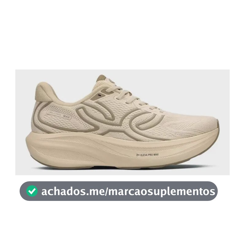 Tênis Feminino De Corrida Corre Max Olympikus Bege 36 Br