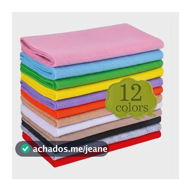 Kit Feltro Santa Fé 12 Peças 30x70cm Cores Sortidas Artesana Cores Sortidas (12 Cores) Liso