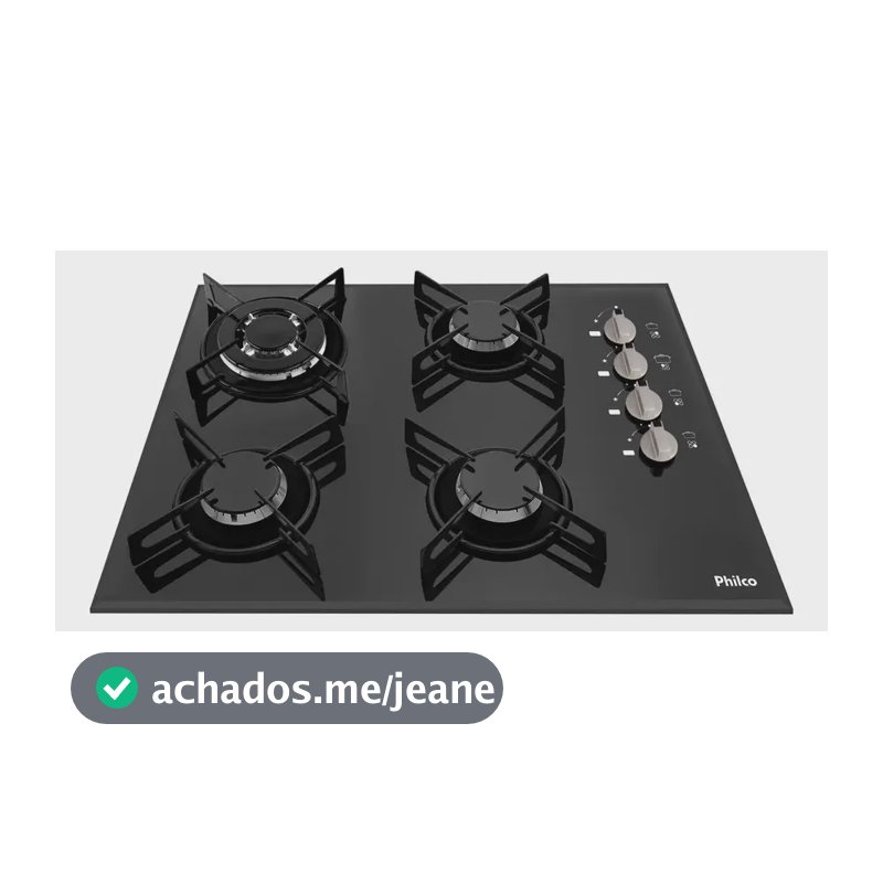 Cooktop Cook Chef 4 Tc Preto Philco