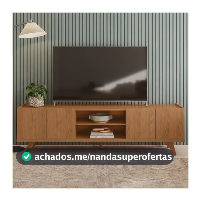 Rack Para Tv Até 75 Brazos Colibri Brazos Cor Freijó