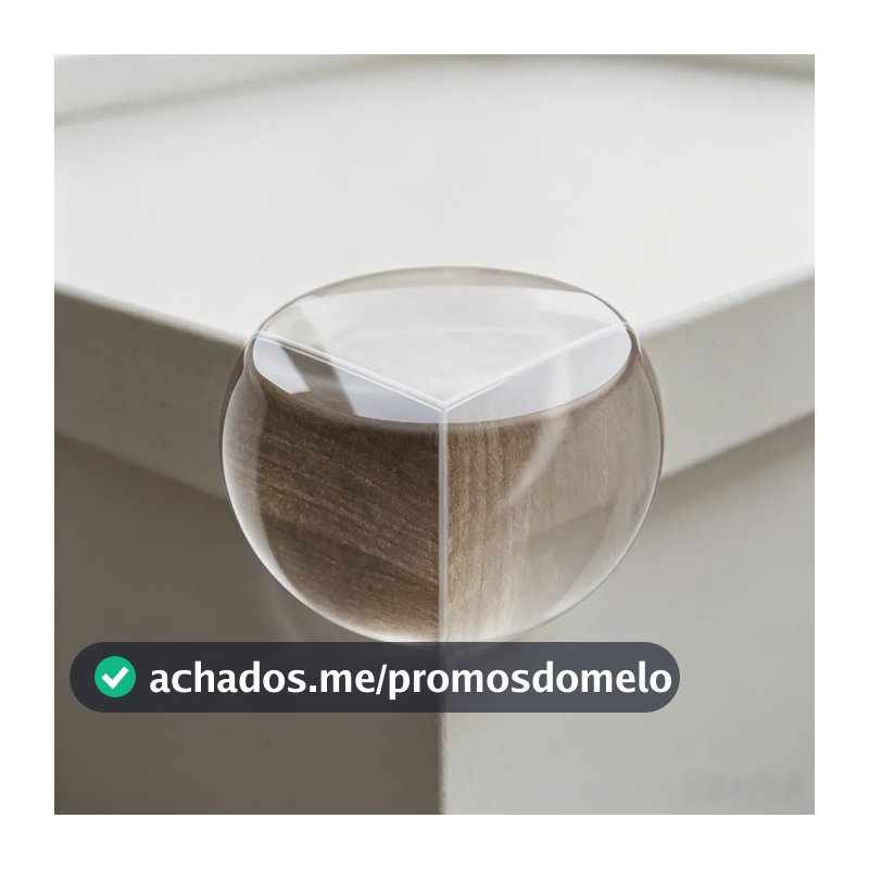20 Unidades Protetor Quina De Mesa Em Silicone Com Adesivo Transparente