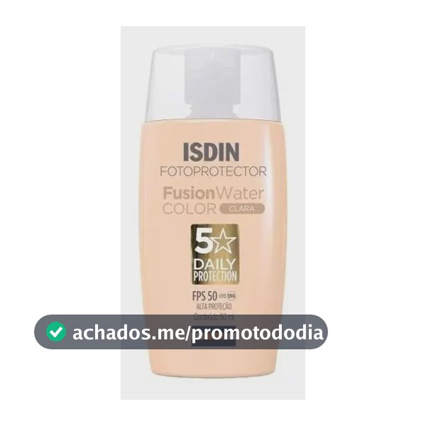 Protetor Solar Facial Isdin Fusion Water Fps50 Cor Clara