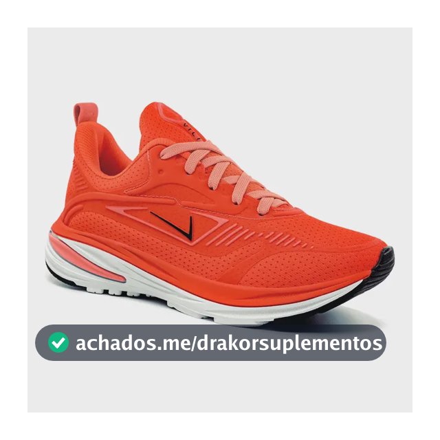 Tênis Feminino Olimp Vili Fusion Academia Caminhada Treino Laranja 37 Br