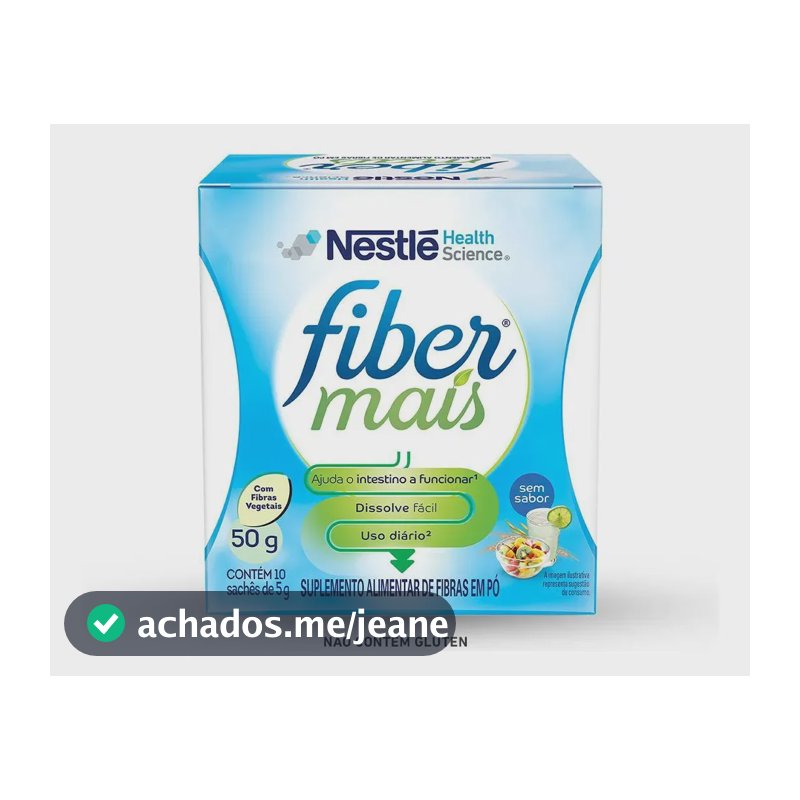 Suplemento Alimentar de Fibras Fibermais Sem Sabor 50g