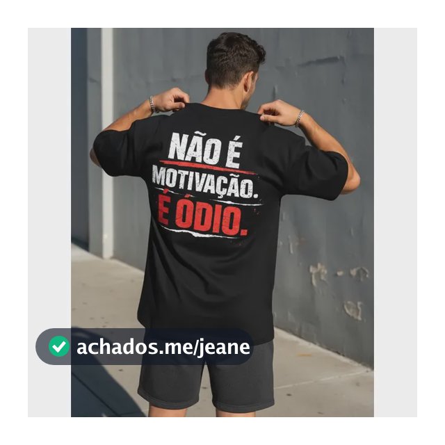 Camiseta Oversized Motivação Odio Musculação Maromba Promo