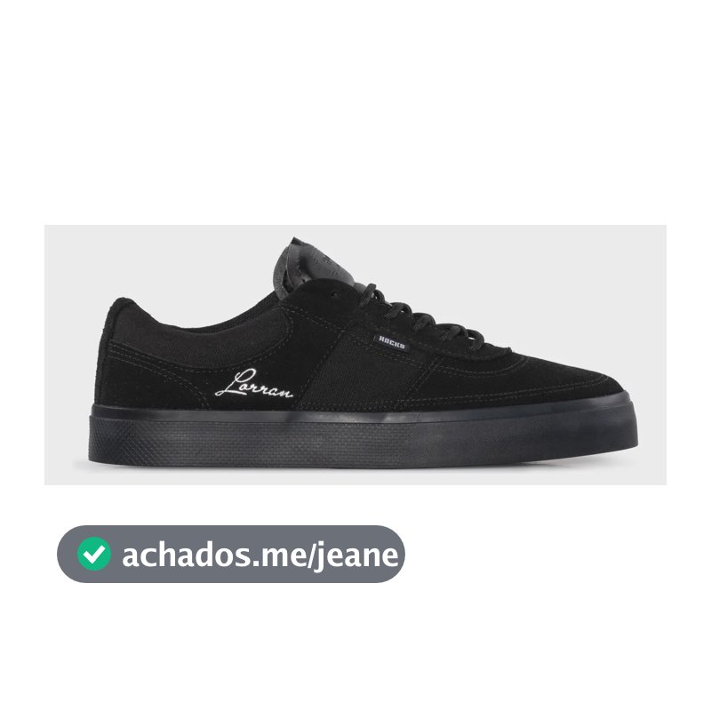 Tenis Hocks Tempus Nova S Lorran Preto Baixinho - Original Preto Liso 36 Br