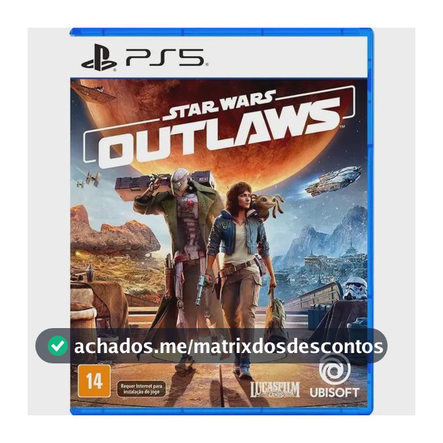 Jogo Star Wars Outlaws Ps5 M Física Envio Imediato Br