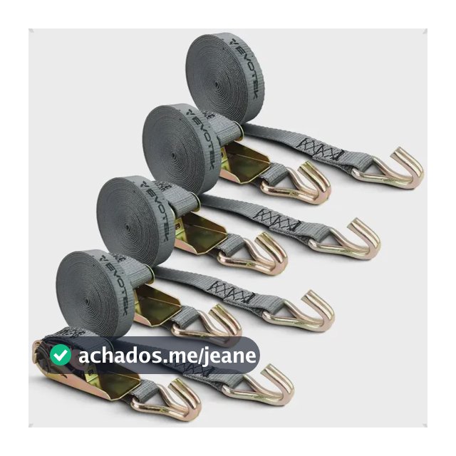 Kit 4 Jogos Cinta Catraca Amarração Carga 800kg 4,6 Metros