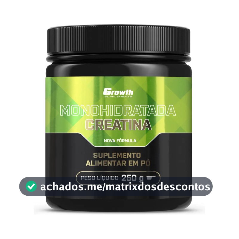 Creatina Growth Supplements Monohidratada em pó Sem sabor x 250g