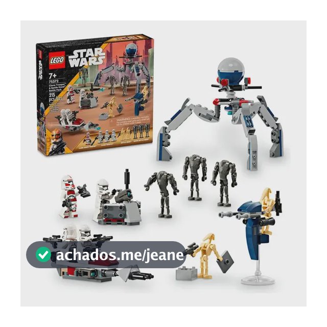 Lego Star Wars Combate Clone Trooper E Battle 75372 Quantidade de peças 215 Versão do personagem Star Wars Pack Soldados Clone