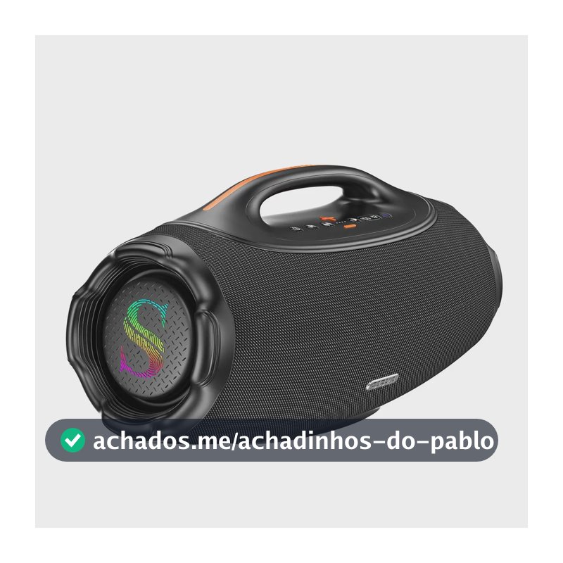 Caixa De Som Bluetooth6.0 Sabala Dr500 Tws 3 Mais Estéreo 46H 500w 81000mah Portátil Boombox karaoke App ipx6 Potente Hifi EQ 35hz - 20khz cor preto