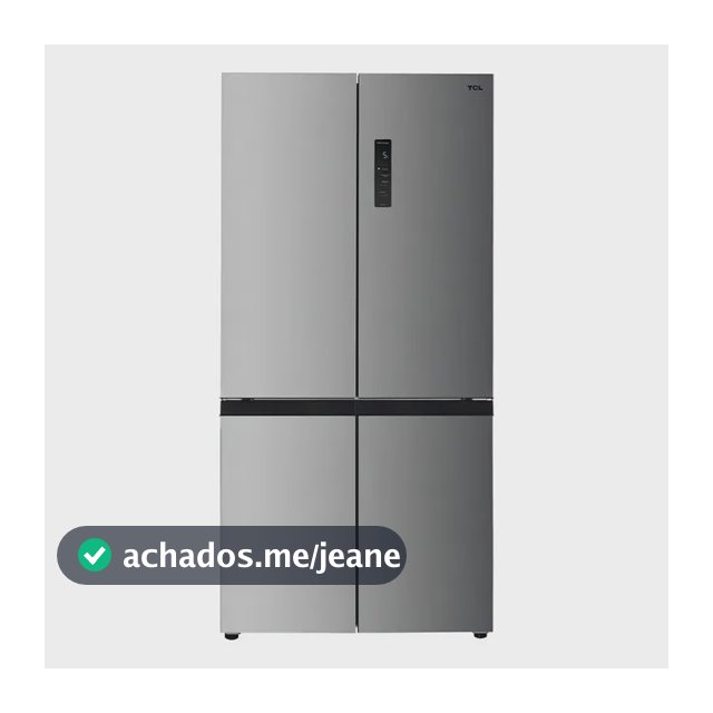 Geladeira Tcl 589 Litros Inox Twin Eco Inverter Frost Free Multidoor Espaço Flex 110v C589cdn1 127v