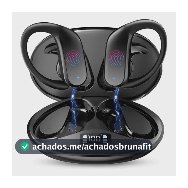 Fone De Ouvido Esportivo Sem Fio Bluetooth Par Todos Celular