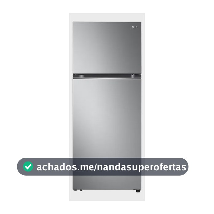 Geladeira LG Frost Free Inverter 395L Duplex Inox Look - 220V