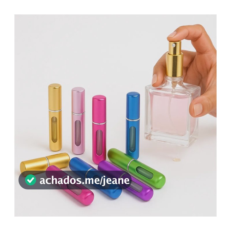 Porta Perfume Borrifador Portátil 5ml Recarregável