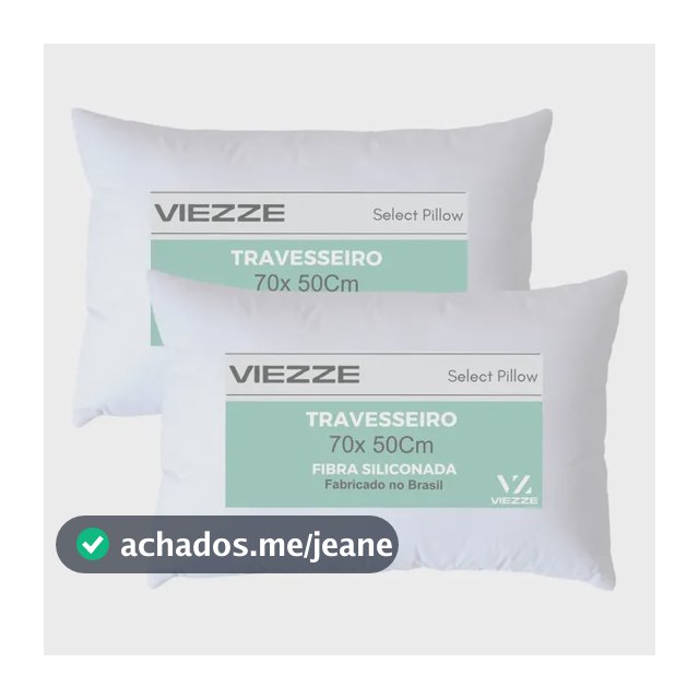 Kit 2 - Travesseiros Select Premium Luxo Fibra Antialérgica Branco