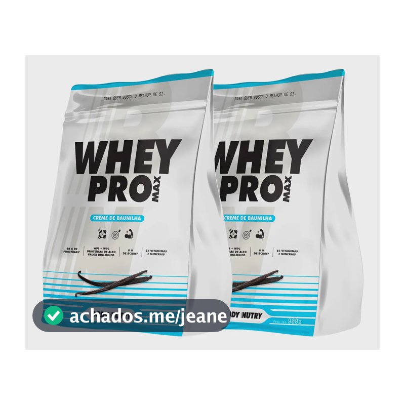 2x Whey Pro Protein Isolado E Concentrado 1,8 Kg Premium Creme De Baunilha