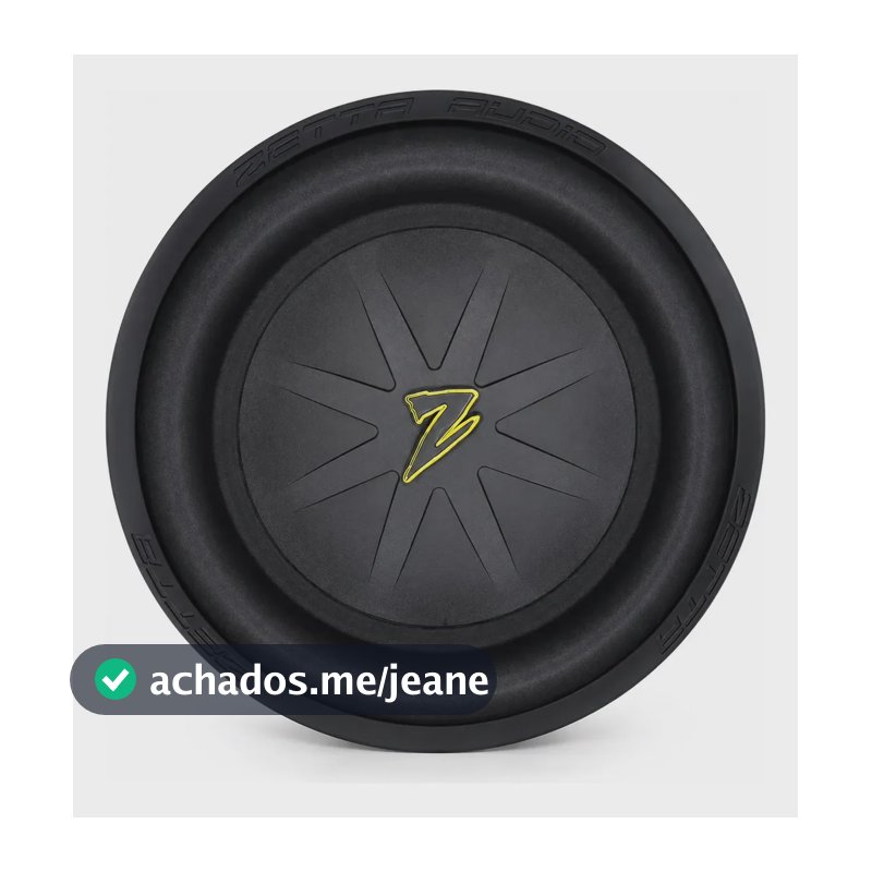 Subwoofer Zetta Audio V-12 950rms 4 Ohms 12 Poleg Novo 950w Preto