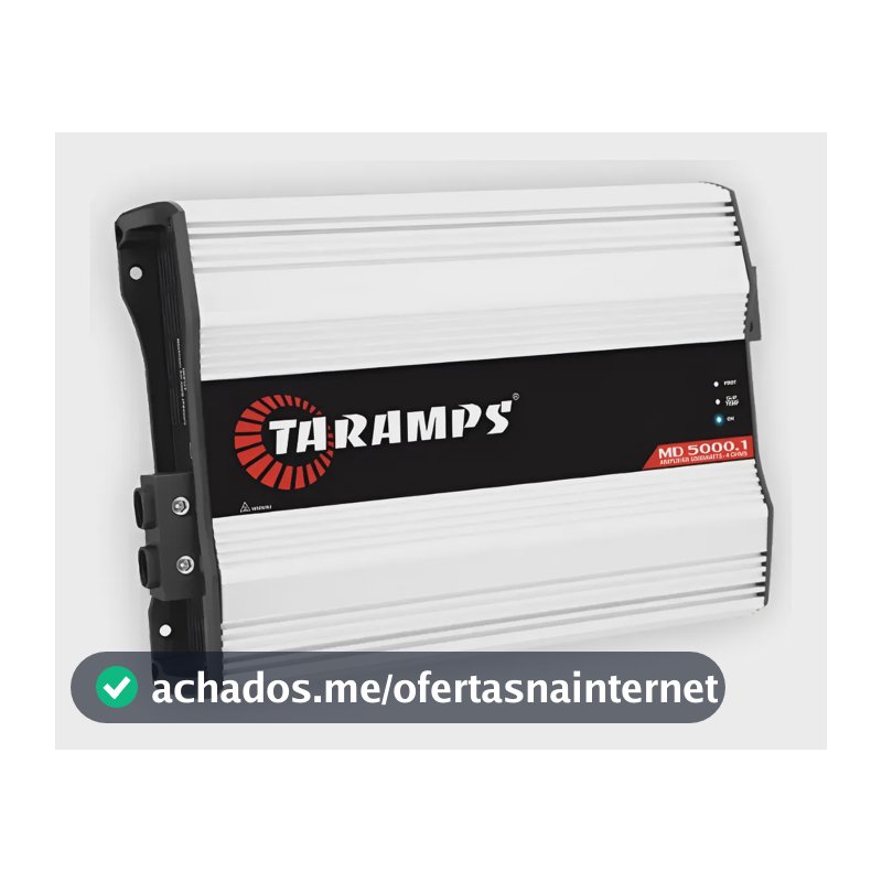 Modulo Taramps Md5000 4 Ohms Potencia 5000wrms Amplificador  Branco